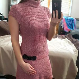 Pink and Gray Sweater Dress Bundle
